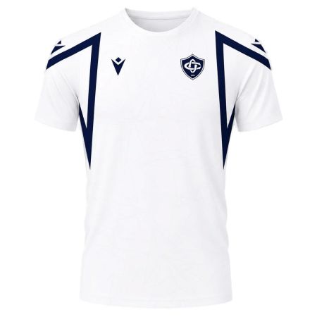T-shirt entraînement rugby bleu blanc Castres Olympique Macron 2026/27