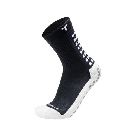 Chaussettes Rugby Anti-dérapantes Mi-mollet Rembourré Noir - Trusox