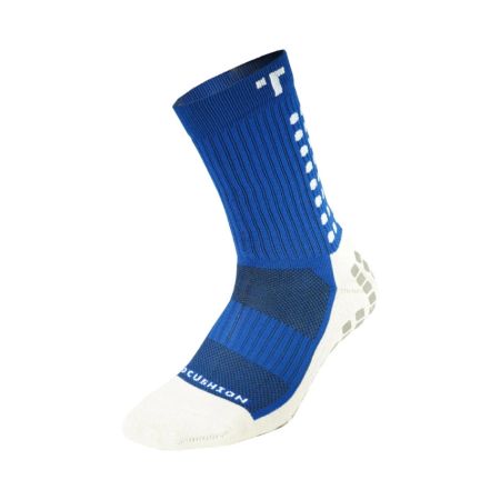 Chaussettes Rugby Anti-dérapantes Mi-mollet Rembourré Bleu- Trusox