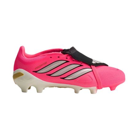 Chaussure adidas Predator League rose vue profil gauche mesh haptique