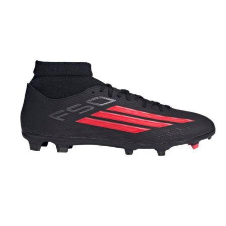 Chaussures Rugby F50 League Mid Moulées Noir/Rouge - Tout Terrain - Adidas