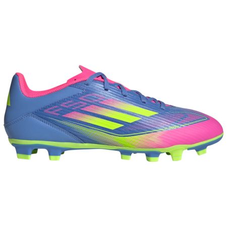Chaussures Rugby F50 Club FG/MG Crampons Moulés Terrain Sec Bleu/Fluo/Rose - Adidas

