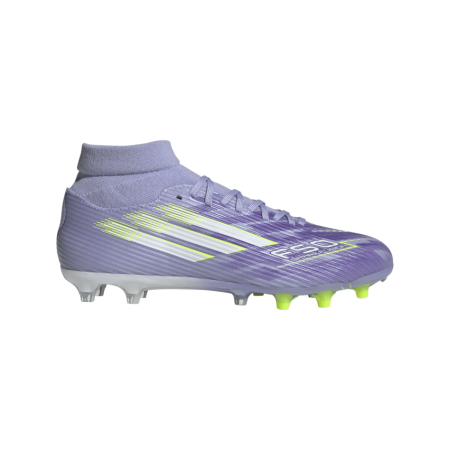Chaussures Rugby Femme F50 Sparkfusion Crampons Moulés Terrain Sec Violet/Vert - Adidas
