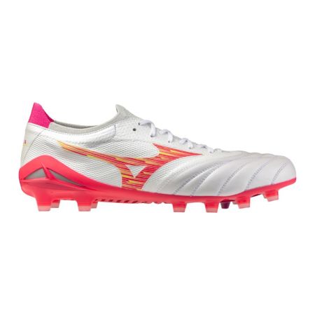 Chaussures Mizuno Morelia Neo IV blanc rouge vue dessus