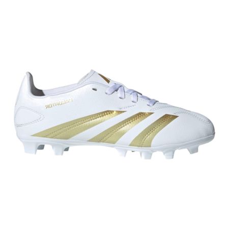 Chaussure Rugby Enfant Predator Club FG Crampons Moulés Terrain Sec Blanc - Adidas