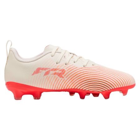 Chaussures rugby Puma Future 9 Play enfant coloris amande rouge vue latérale