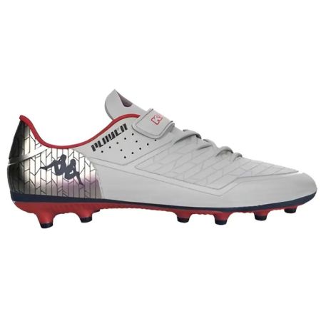 Chaussures Rugby Enfant Kombat Player EV (FG) Crampons Moulés Blanc Rouge - Kappa
