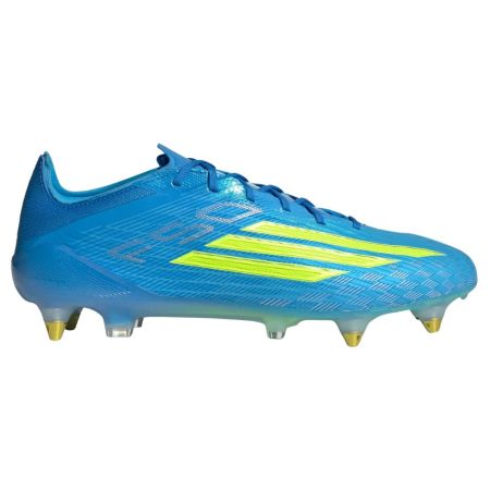Chaussures Rugby F50 Elite Hybrides Bleu et Jaune - Terrain Gras - Adidas