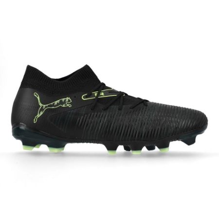 Chaussures Rugby moulées FUTURE 8 MATCH FG/AG terrain sec / synthétique Noir/Vert - Puma