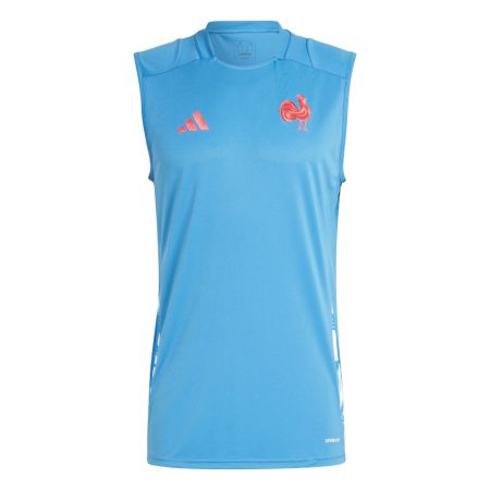 Débardeur Rugby Entrainement France Bleu Ciel 2024/2025 - Adidas
