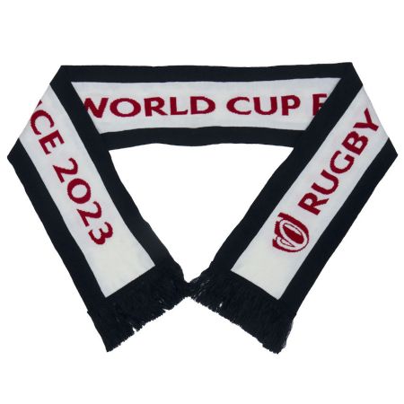 Écharpe Rugby Coupe Du Monde De Rugby France 2023 Blanche - Sportfolio