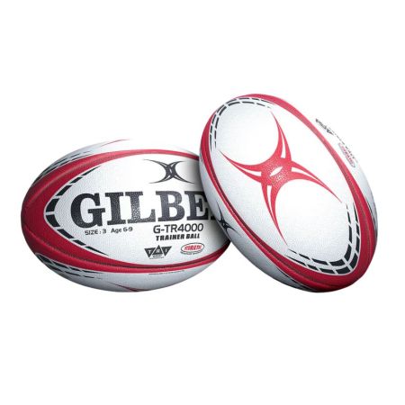 Ballon Gilbert G-TR4000 Rouge Taille 3 Entraînement Rugby