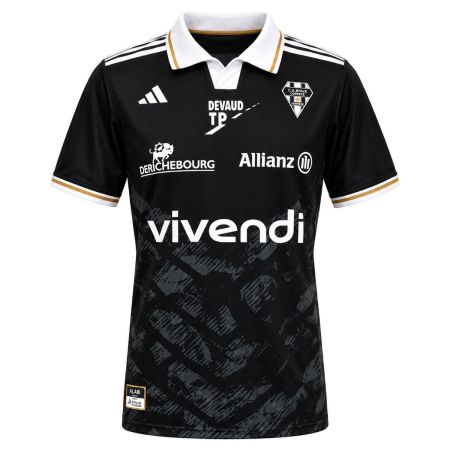 Maillot rugby enfant noir CA Brive Corrèze Adidas saison 26/27
