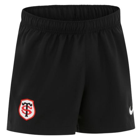 Short rugby noir enfant Stade Toulousain Nike Stadium domicile 2026-27