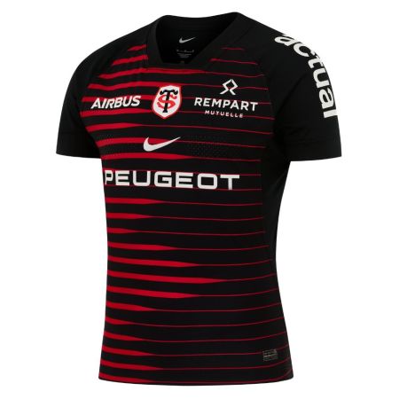 Maillot rugby Stade Toulousain domicile Nike noir rayures rouges 2026-27