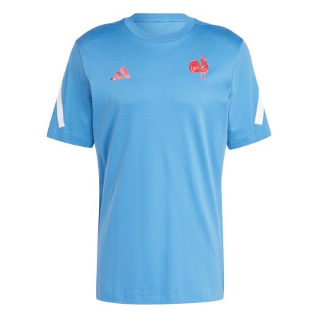 T-shirt Rugby Voyage France Bleu 2024/2025 – Adidas