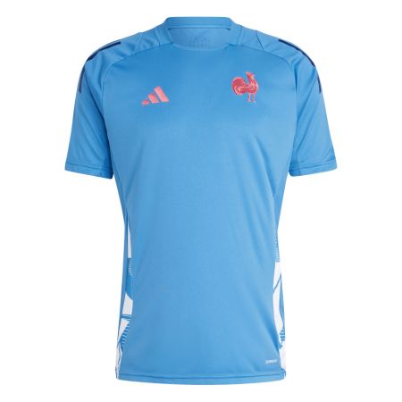 T-Shirt Rugby Performance France Bleu Ciel 2024/2025 - Adidas