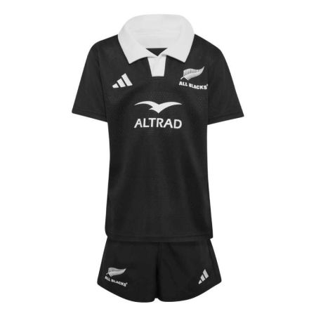 Kit rugby All Blacks enfant 2027 noir maillot short face