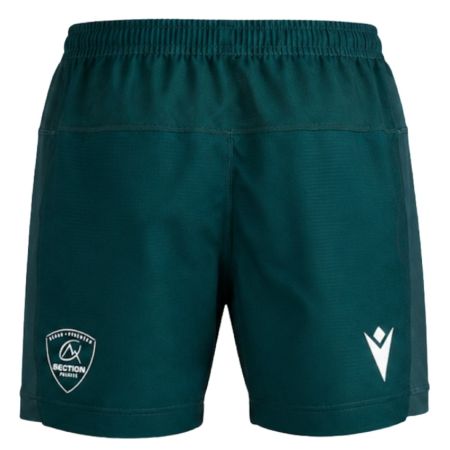 Short rugby Section Paloise enfant domicile 26/27 Macron vert blanc