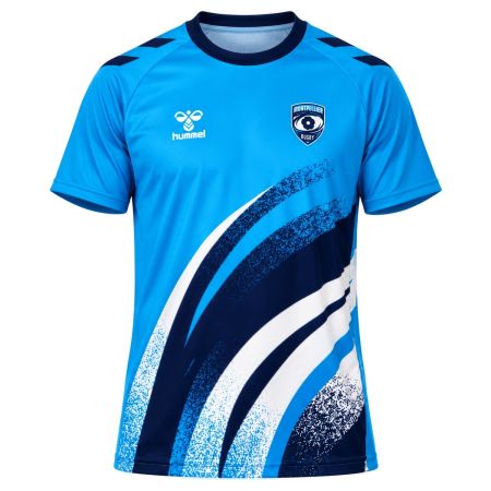 Maillot échauffement rugby enfant Montpellier 26/27 Hummel