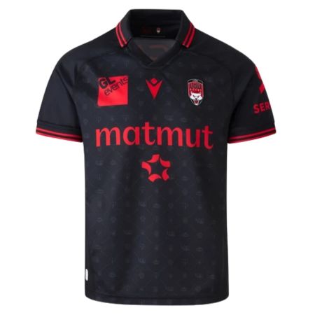 Maillot rugby LOU Lyon domicile junior 2026-2027 Macron noir