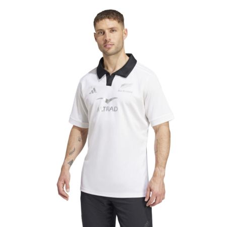 Maillot Rugby 2024/2025 All Blacks Extérieur Blanc - Adidas
