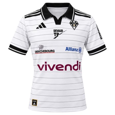 Maillot rugby blanc CA Brive 2026-2027 Adidas vue face