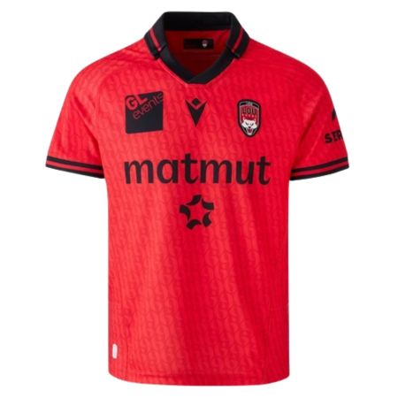 Maillot rugby LOU Lyon junior extérieur blanc rouge Macron 2026/2027