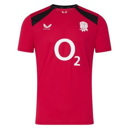 T-Shirt Rugby Angleterre Performance Rouge - Castore