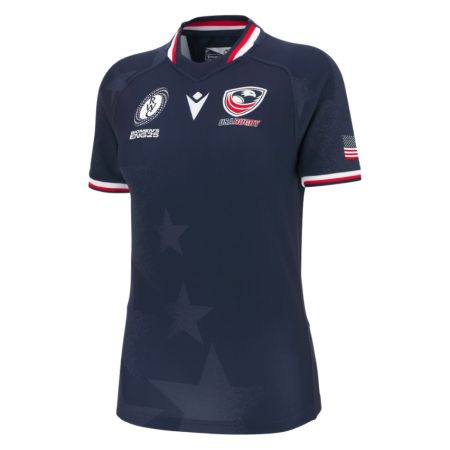 Maillot Rugby Replica Femme USA WRWC25 Blanc - Macron