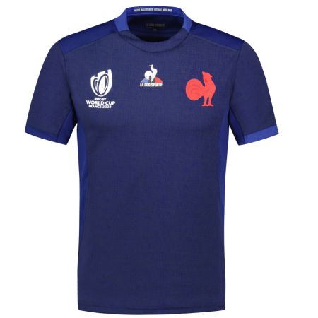 Nouveau Maillot Rugby France Enfant Domicile Coupe Du Monde Rugby 2023 - Le Coq Sportif
