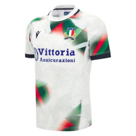 Maillot rugby Italie extérieur enfant 2026 Macron vue face