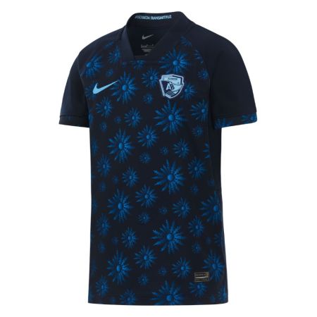 Maillot rugby enfant Aviron Bayonnais extérieur Nike 2026 motif Eguzkilore bleu marine