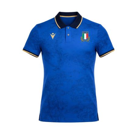 Maillot Rugby Replica Italie Domicile En Coton 2025/2026 - Macron
