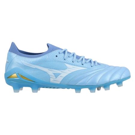 Chaussure Mizuno Morelia Neo IV Beta Elite FG bleu ciel vue latérale