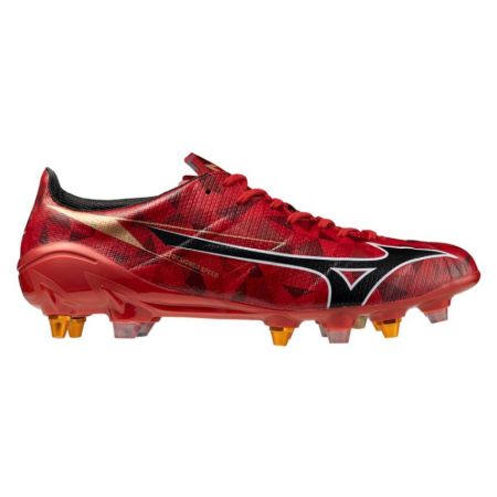 Chaussures Rugby Alpha II Japan Mix Crampons Hybrides Tout Terrain Rouge - Mizuno
