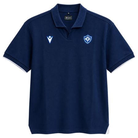 Polo noir rugby Castres Olympique voyage joueur 2026 Macron