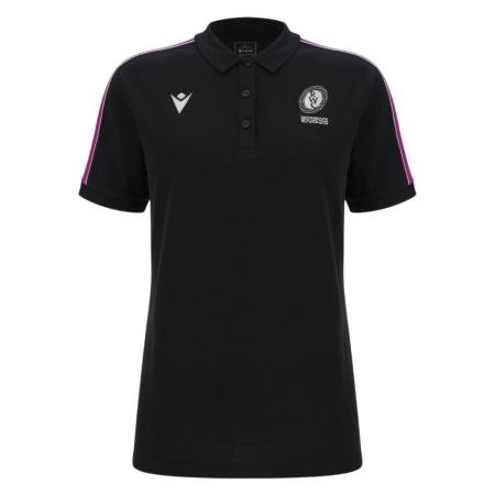Polo Rugby Femme à Bandes noir Rugby World Cup 2025 - Macron