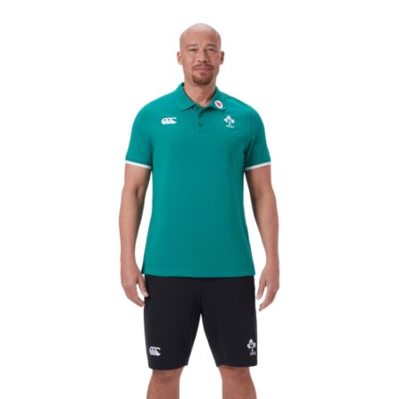 Polo Rugby Irlande Vert/Blanc - Canterbury