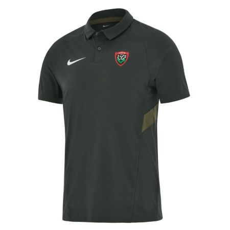 Polo entraînement RC Toulon Nike anthracite kaki face 2026-2027