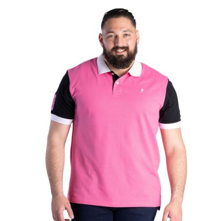 Polo n°8 manches courtes fuschia Ruckfield essentiel Rugby - Ruckfield