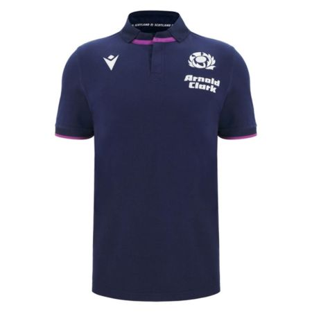 Polo Rugby Coton Écosse Domicile  Bleu Marine 2025/2026 - Macron