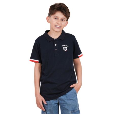 Polo Rugby Enfant French Rugby Club Manches Courtes bleu marine - Ruckfield