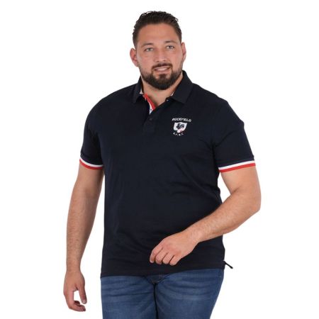 Polo Rugby Ruckfield French Rugby Club Manches Courtes bleu marine - Ruckfield