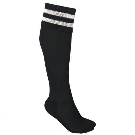 Chaussettes Rugby Noir/Rayures Blanches - ProAct
