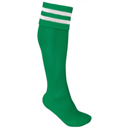 Chaussette Rugby Vert/ Rayure Blanche - ProAct 