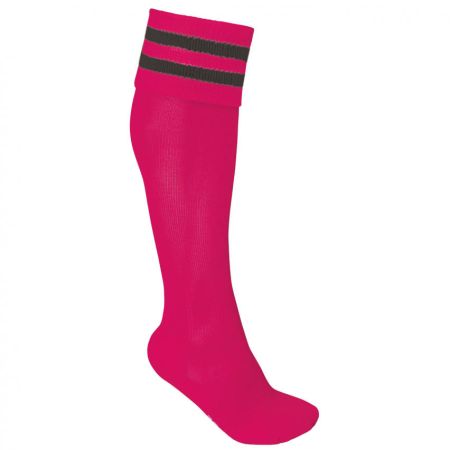 Chaussette Rugby Rose/Rayure Grise - ProAct 