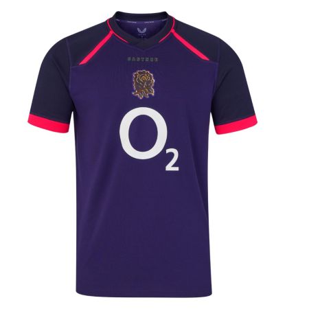 Maillot rugby Angleterre extérieur junior violet Castore 2026