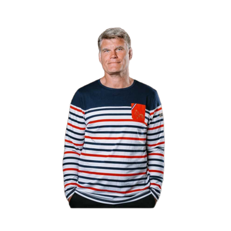 T-Shirt Rugby Marinière Tricolore - RUGBY RELIGION
