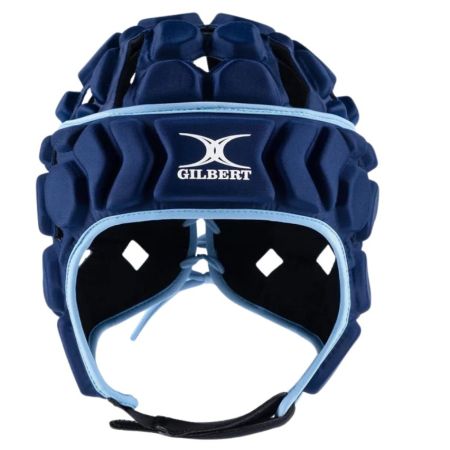 Casque rugby enfant Gilbert Octane marine et ciel